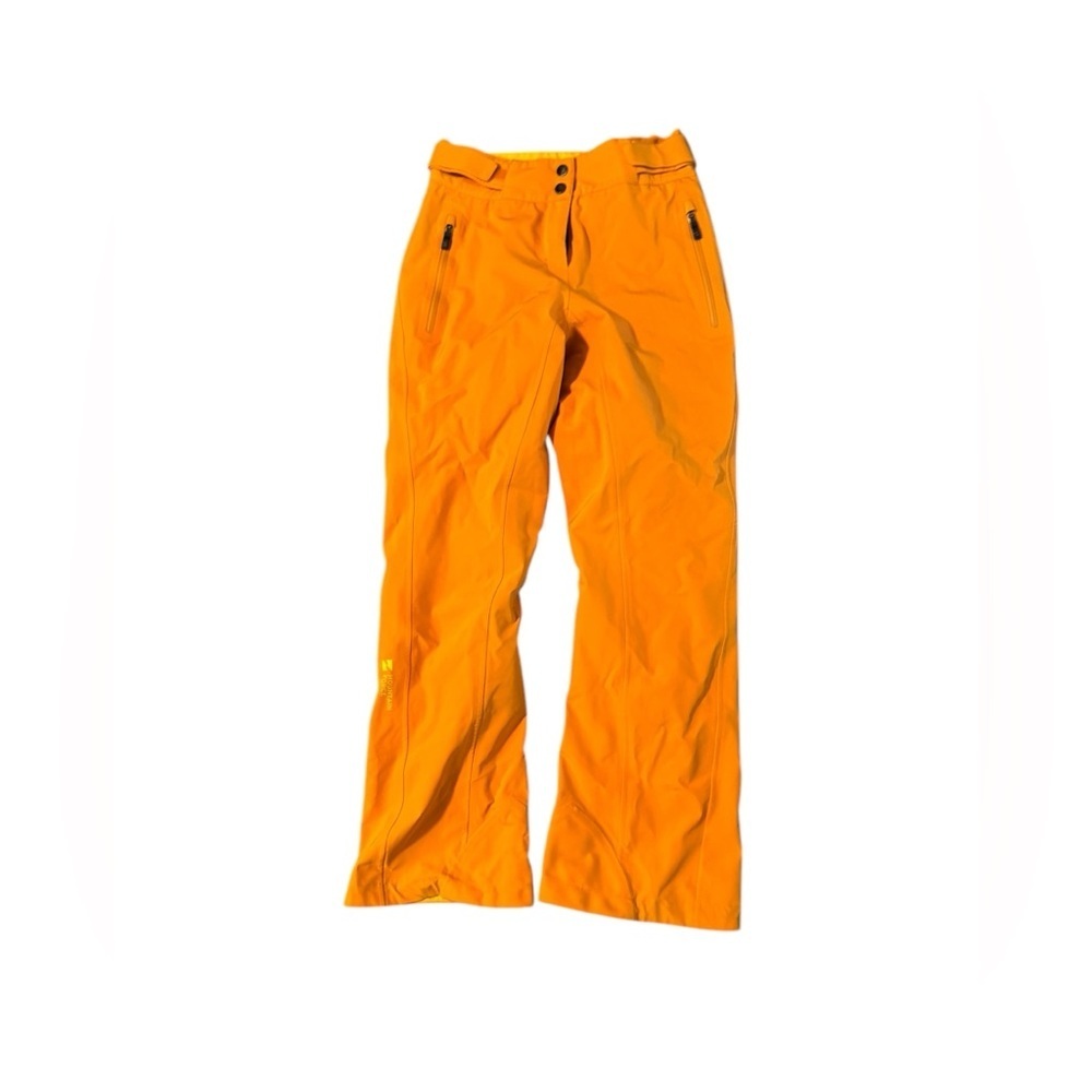MOUNTAIN FORCE Women’s Ski Snow Pants Orange Adjustable Insulated Size 34 Small - Picture 3 of 14